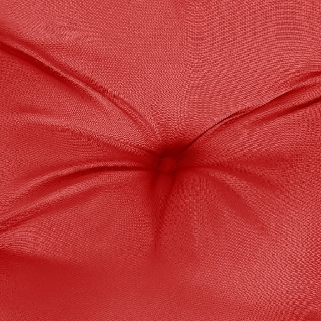 Chair Cushion Set of 6 Red Oxford fabric (100% polyester)