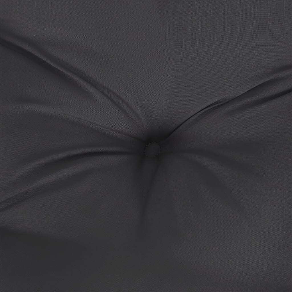 Chair Cushion Set of 6 Black Oxford Fabric (100% Polyester)