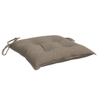 Chair Cushion Set of 2 Taupe Oxford fabric (100% polyester)