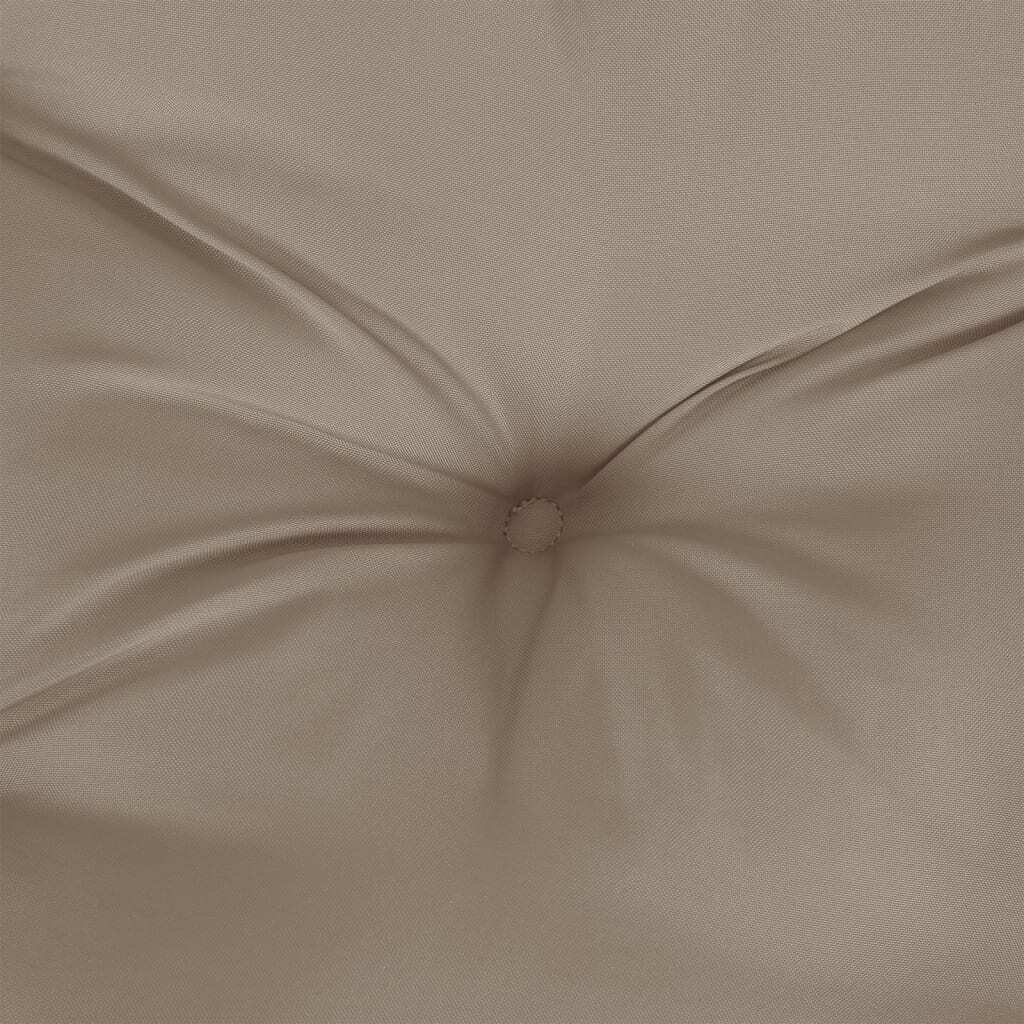 Chair Cushion Set of 2 Taupe Oxford fabric (100% polyester)