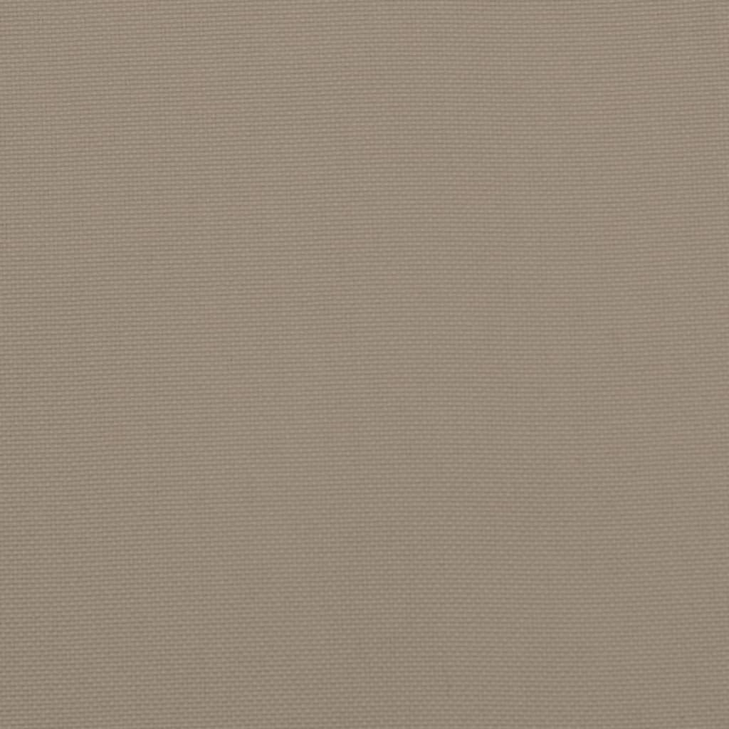 Chair Cushion Set of 2 Taupe Oxford fabric (100% polyester)
