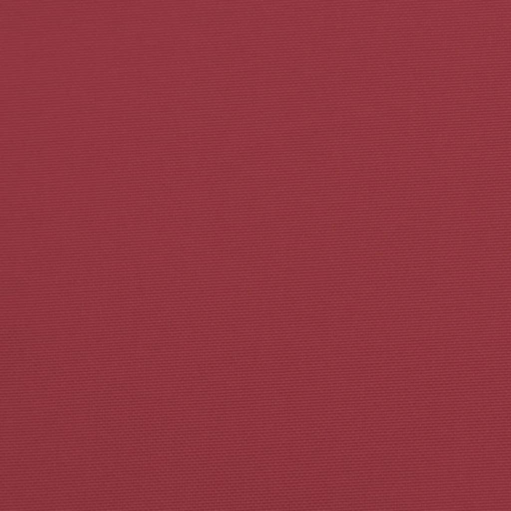 Chair Cushion Set of 4 Wine Red Oxford Fabric, PP Hollow Fiber