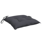 Chair Cushion Set of 6 Anthracite Oxford fabric (100% polyester)