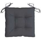 Chair Cushion Set of 6 Anthracite Oxford fabric (100% polyester)