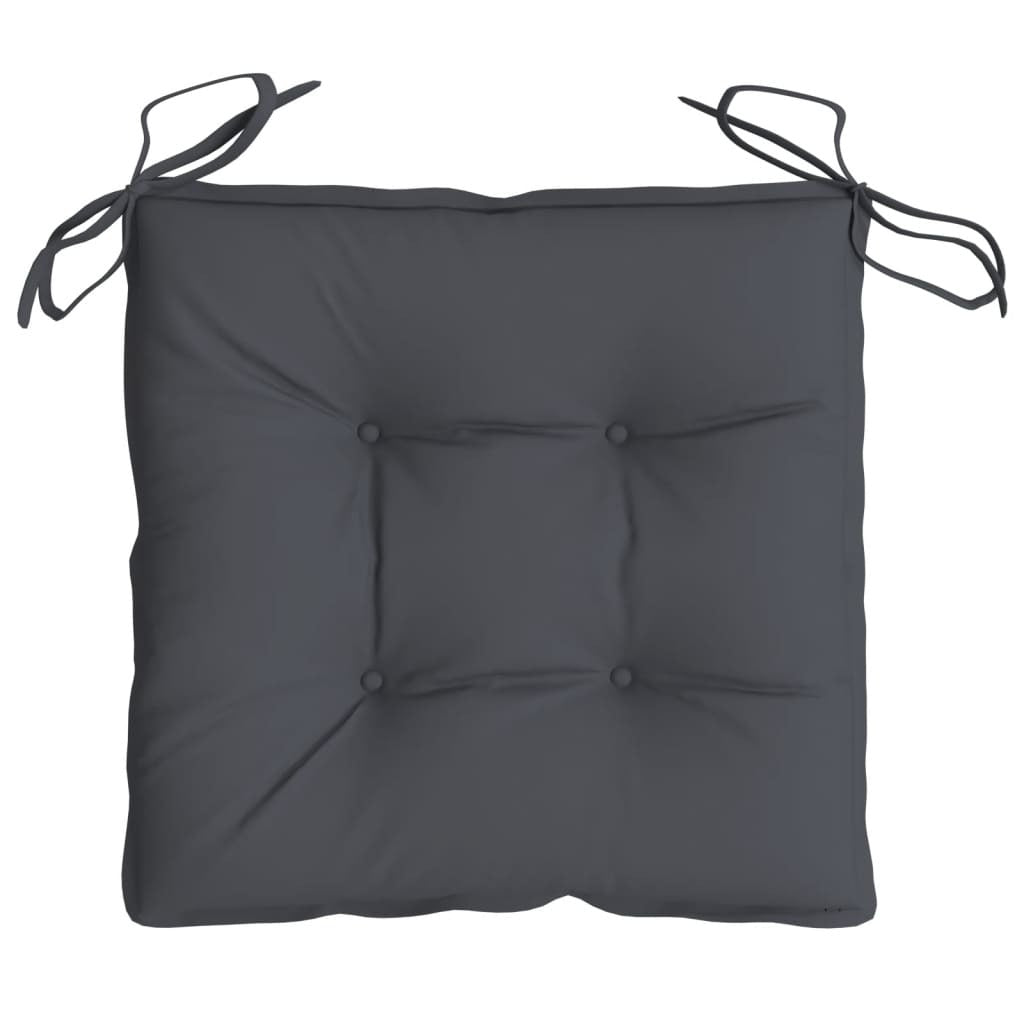 Chair Cushion Set of 6 Anthracite Oxford fabric (100% polyester)