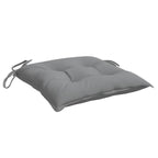 Chair Cushion Set of 4 Grey Oxford fabric 19.7x19.7x2.8 in