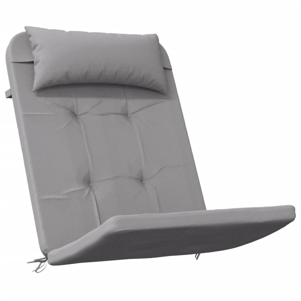 2-Pack Grey Adirondack Chair Cushions Oxford Fabric (100% Polyester)