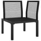 Corner Chair Black and Dark Gray