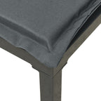 Corner Chair Black and Dark Gray