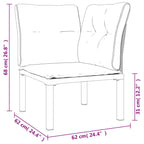 Corner Chair Black and Dark Gray