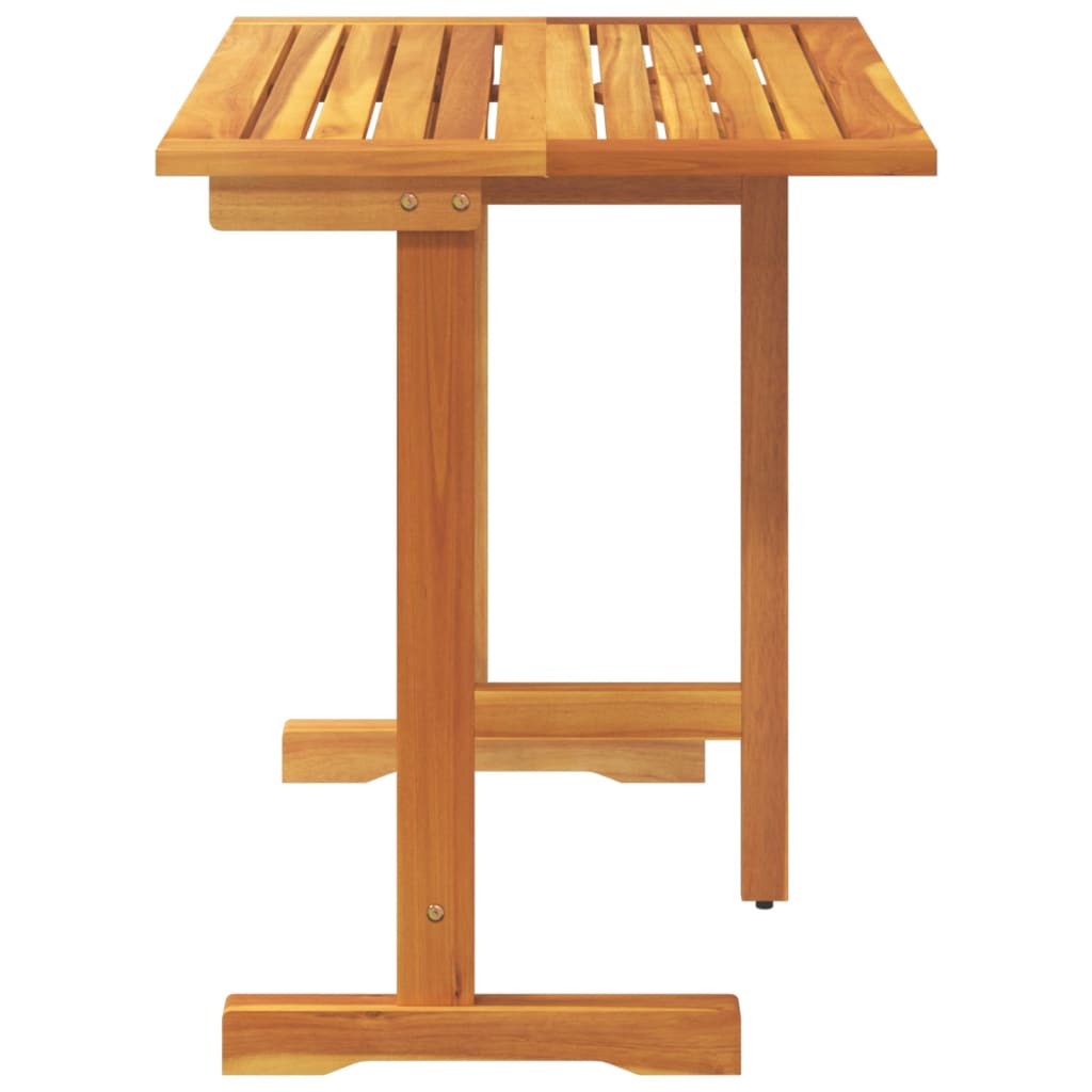 Balcony Table Brown Solid Acacia wood Medium Foldable