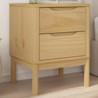 Bedside Cabinet Wax brown Solid pine wood Small Bedside Cabinet