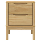 Bedside Cabinet Wax brown Solid pine wood Small Bedside Cabinet