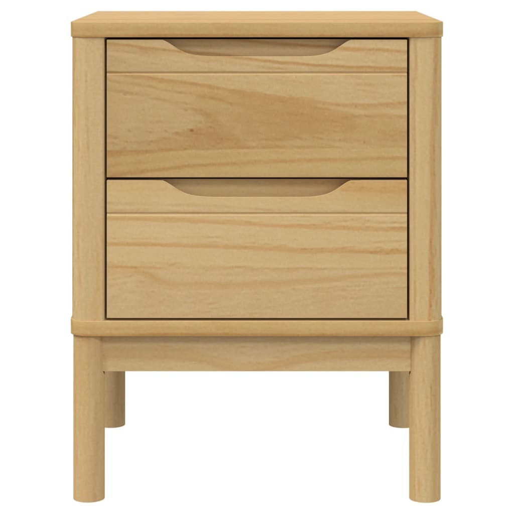 Bedside Cabinet Wax brown Solid pine wood Small Bedside Cabinet