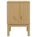 Bedside Cabinet Wax brown Solid pine wood Small Bedside Cabinet
