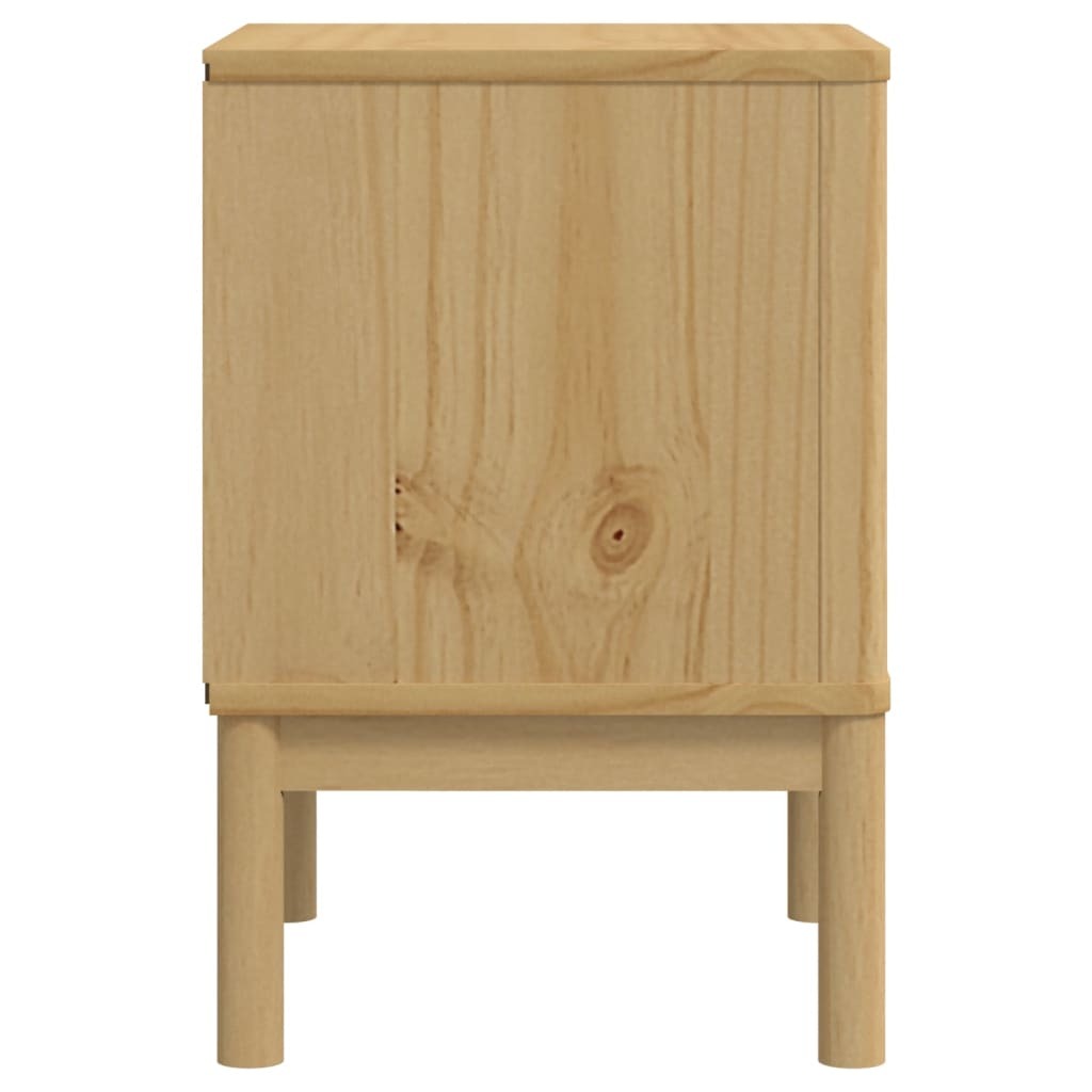 Bedside Cabinet Wax brown Solid pine wood Small Bedside Cabinet