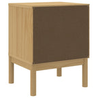 Bedside Cabinet Wax brown Solid pine wood Small Bedside Cabinet