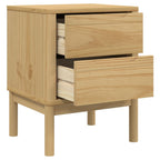 Bedside Cabinet Wax brown Solid pine wood Small Bedside Cabinet