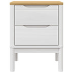 Bedside Cabinet White Solid Pine Wood Small Bedside Cabinet