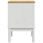 Bedside Cabinet White Solid Pine Wood Small Bedside Cabinet
