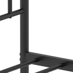 Bed Frame Black Steel Single Bed Frame Rectangular Modern