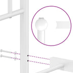 Bed Frame White Steel Single Bed Frame Rectangular