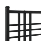 Bed Frame Black Steel Twin Bed Frame Rectangular Modern