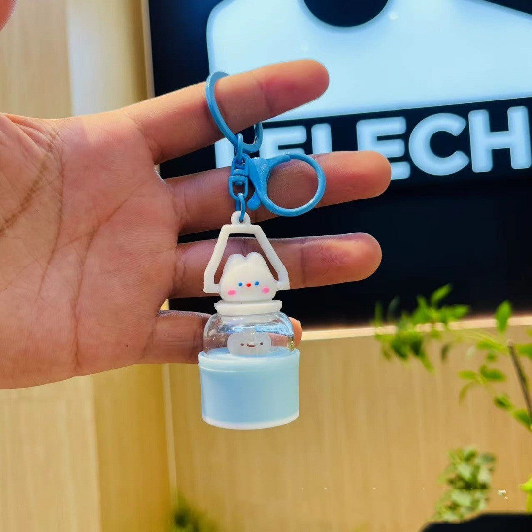 Camping Small Night Lamp Keychain Pendant | Mini LED Light Lover’s Bag Charm