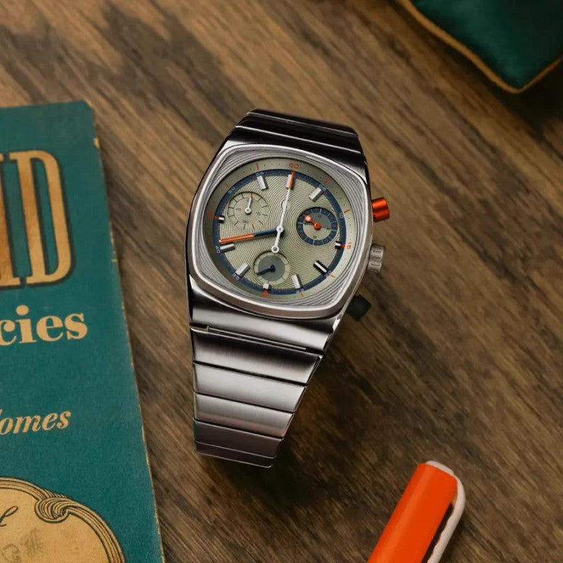 Men’s Fashion Mechanical Watch – 6-Dial Sport Design