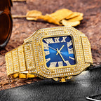 Men’s Hip Hop Square Watch – Full Diamond Bling Style