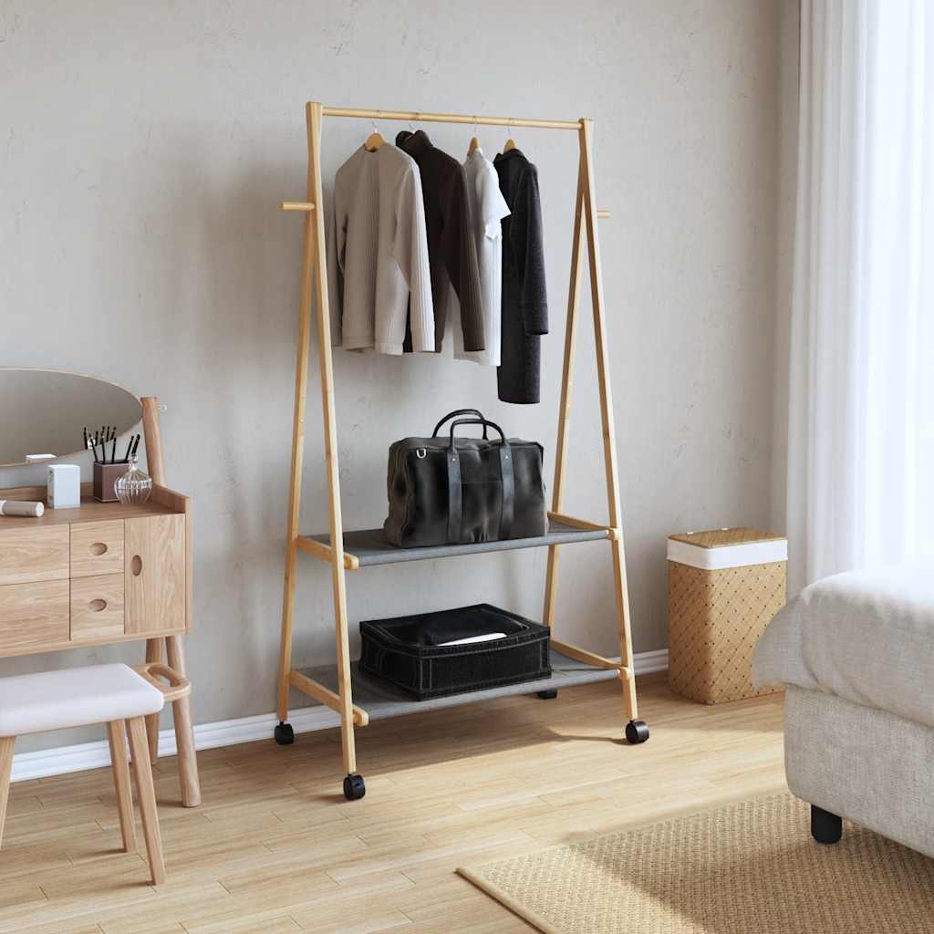 Clothes Rack Bamboo Medium Foldable Bamboo Clothes Rack