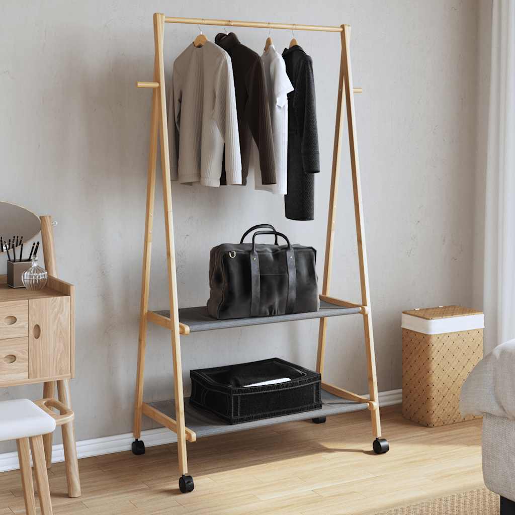 Clothes Rack Bamboo Medium Foldable Bamboo Clothes Rack