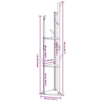 Coat Stand Natural Bamboo Tall and Slim Minimalist Coatrack