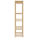 Clothes Rack Bamboo 31.5 x 15.7 x 68.9 in Bamboo Clothes Rack