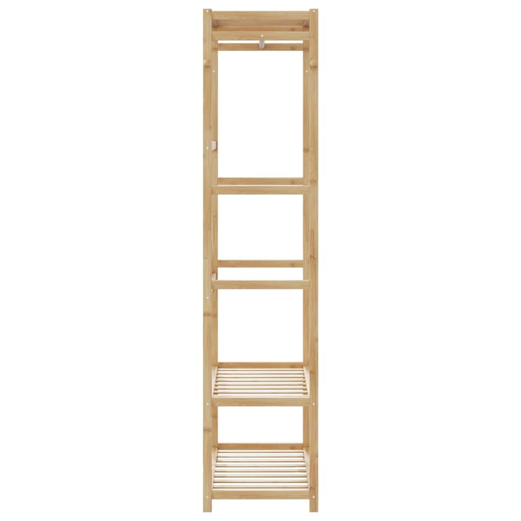 Clothes Rack Bamboo 31.5 x 15.7 x 68.9 in Bamboo Clothes Rack