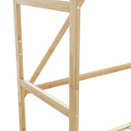 Clothes Rack Bamboo 31.5 x 15.7 x 68.9 in Bamboo Clothes Rack