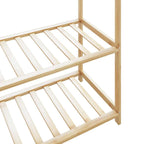 Clothes Rack Bamboo 31.5 x 15.7 x 68.9 in Bamboo Clothes Rack