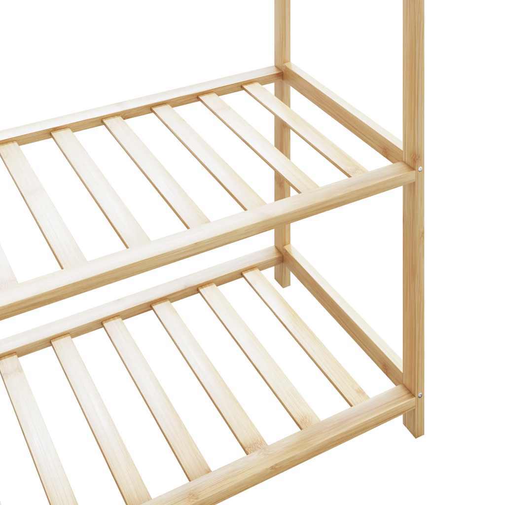 Clothes Rack Bamboo 31.5 x 15.7 x 68.9 in Bamboo Clothes Rack