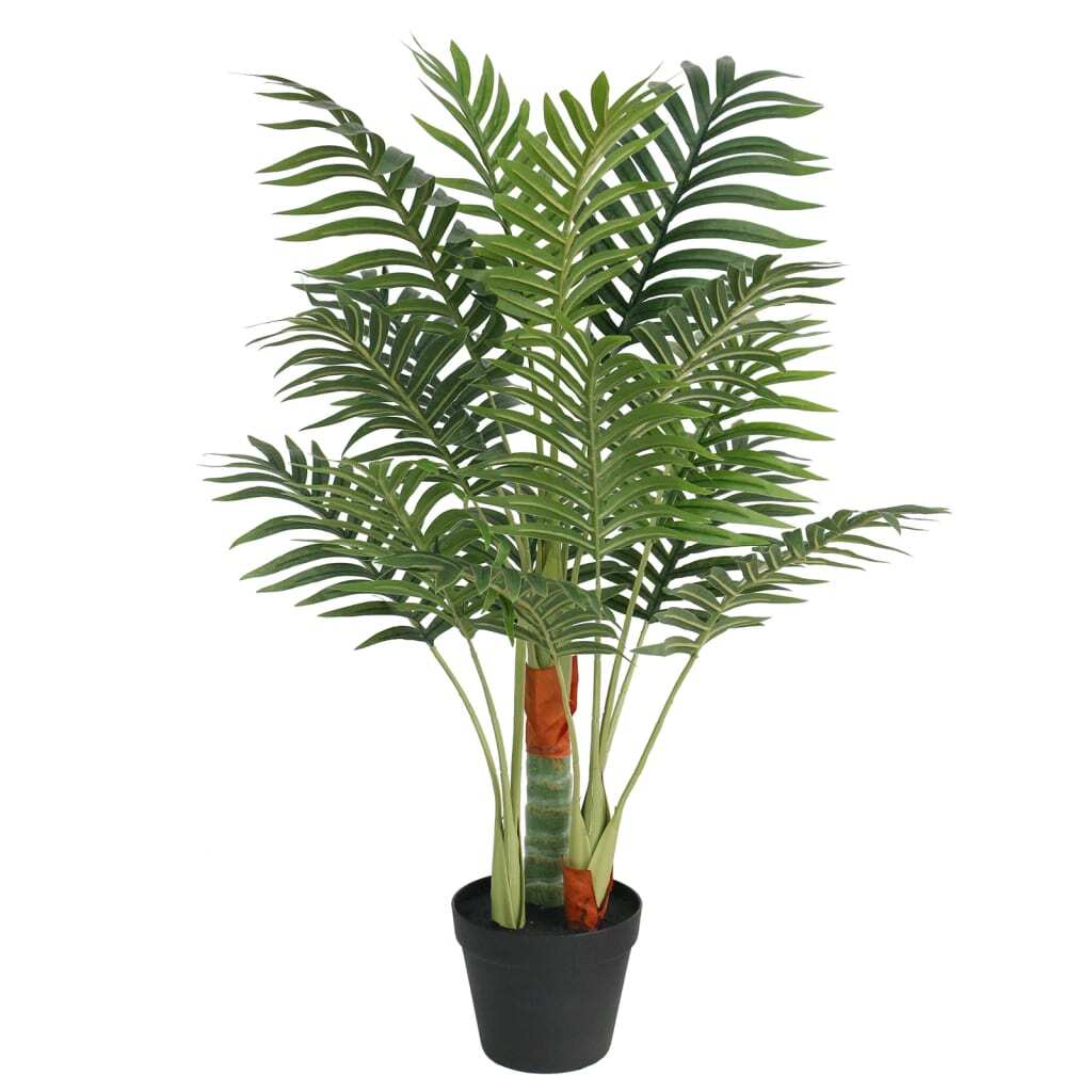 Artificial Palm Tree Green Polypropylene, Iron Wire, Fabric, Cement