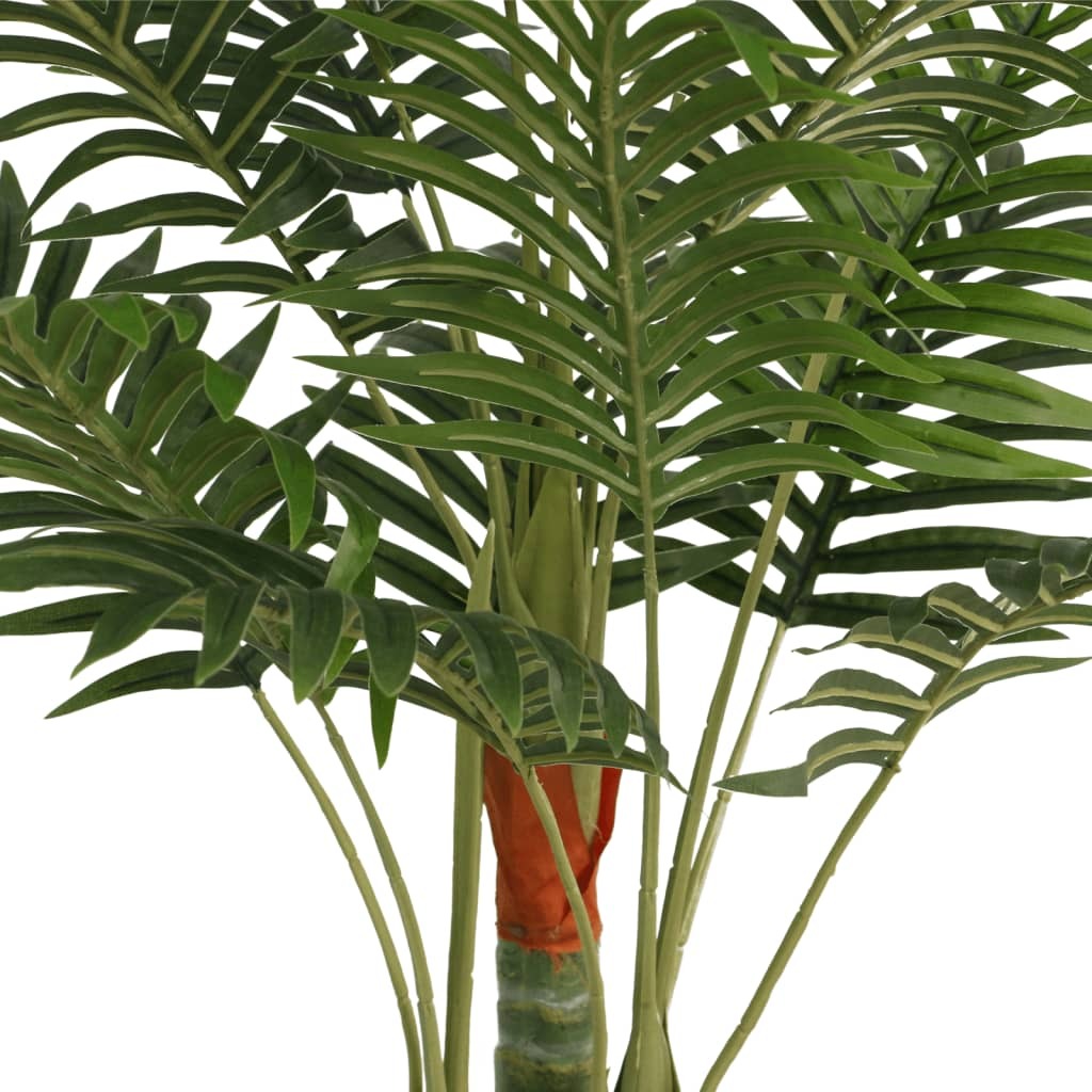 Artificial Palm Tree Green Polypropylene, Iron Wire, Fabric, Cement
