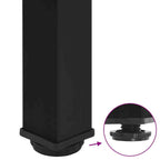 Coffee Table Leg Black Powder-coated steel Standard