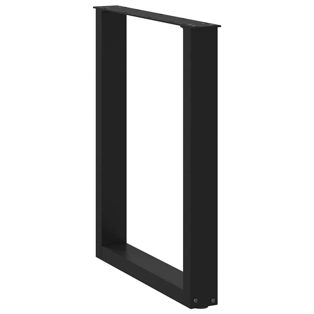 Coffee Table Leg Set of 2 Black Powder-coated steel