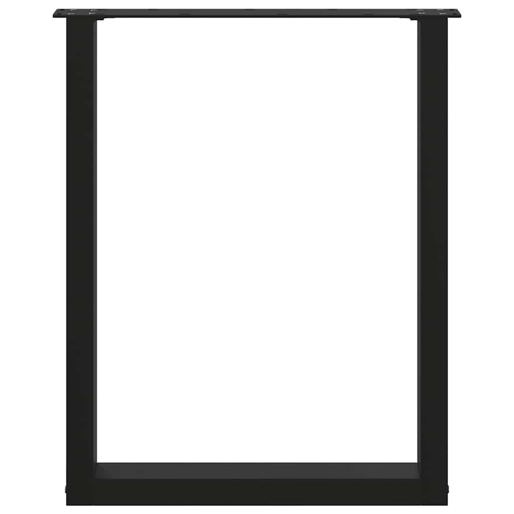 Coffee Table Leg Set of 2 Black Powder-coated steel