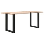 Coffee Table Leg Set of 2 Black Powder-coated steel