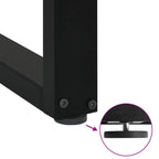 Coffee Table Leg Set of 2 Black Powder-coated steel