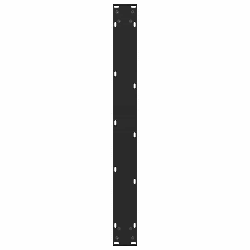 Coffee Table Leg Set of 2 Black Powder-Coated Steel