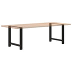 Coffee Table Leg Set of 2 Black Powder-Coated Steel