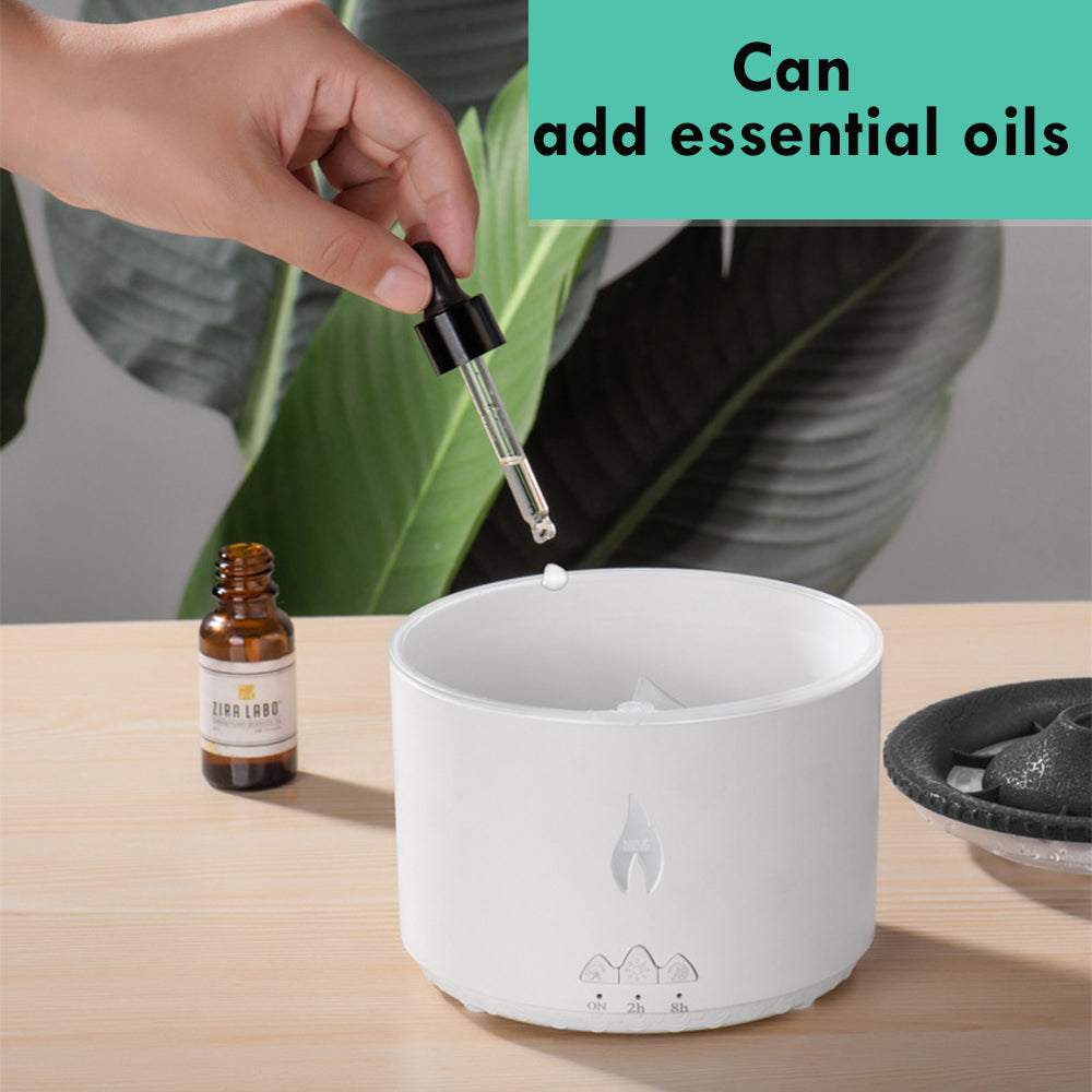 Creative Ultrasonic Volcano Essential Oil Humidifier Jellyfish Air & Flame Aromatherapy Diffuser