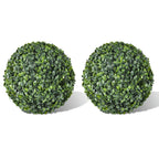 Artificial Plant Set of 2 Mixed green PVC 14 in diameter