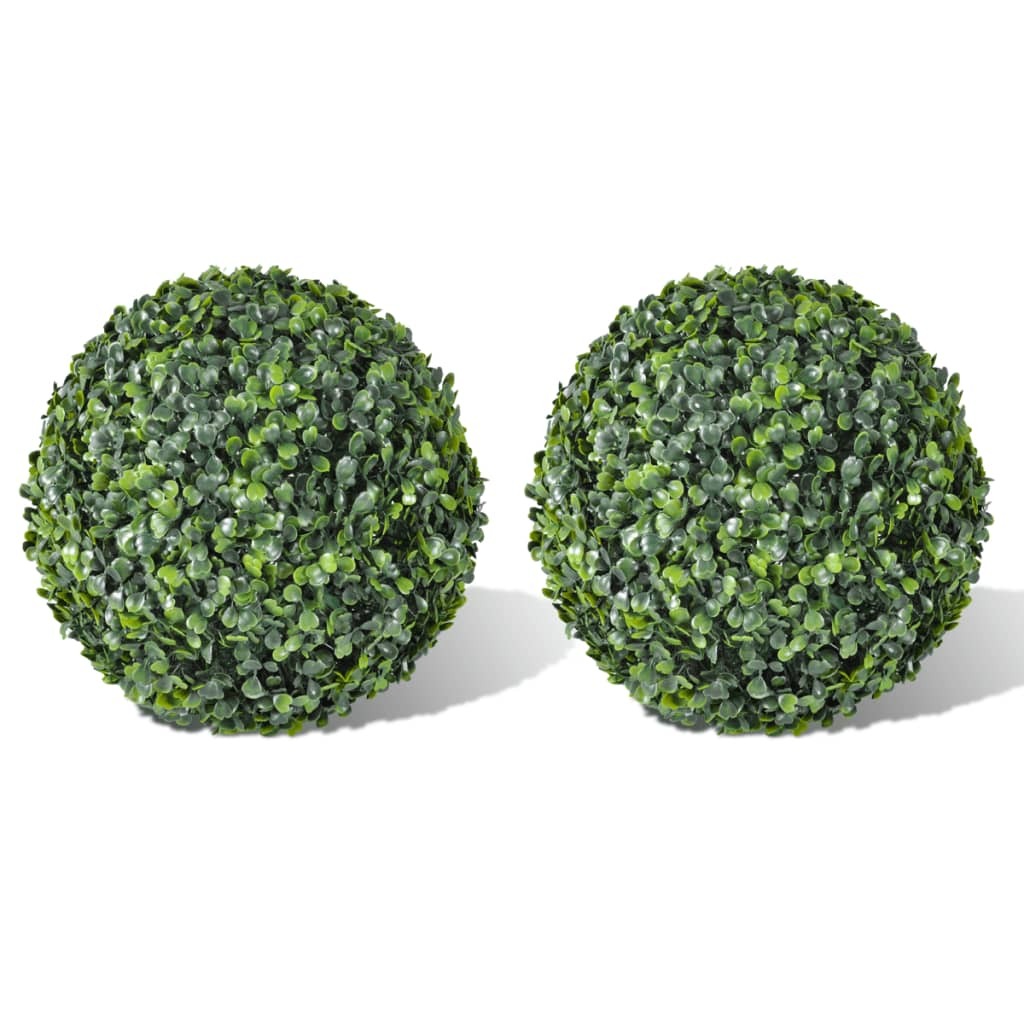 Artificial Plant Set of 2 Mixed green PVC 14 in diameter